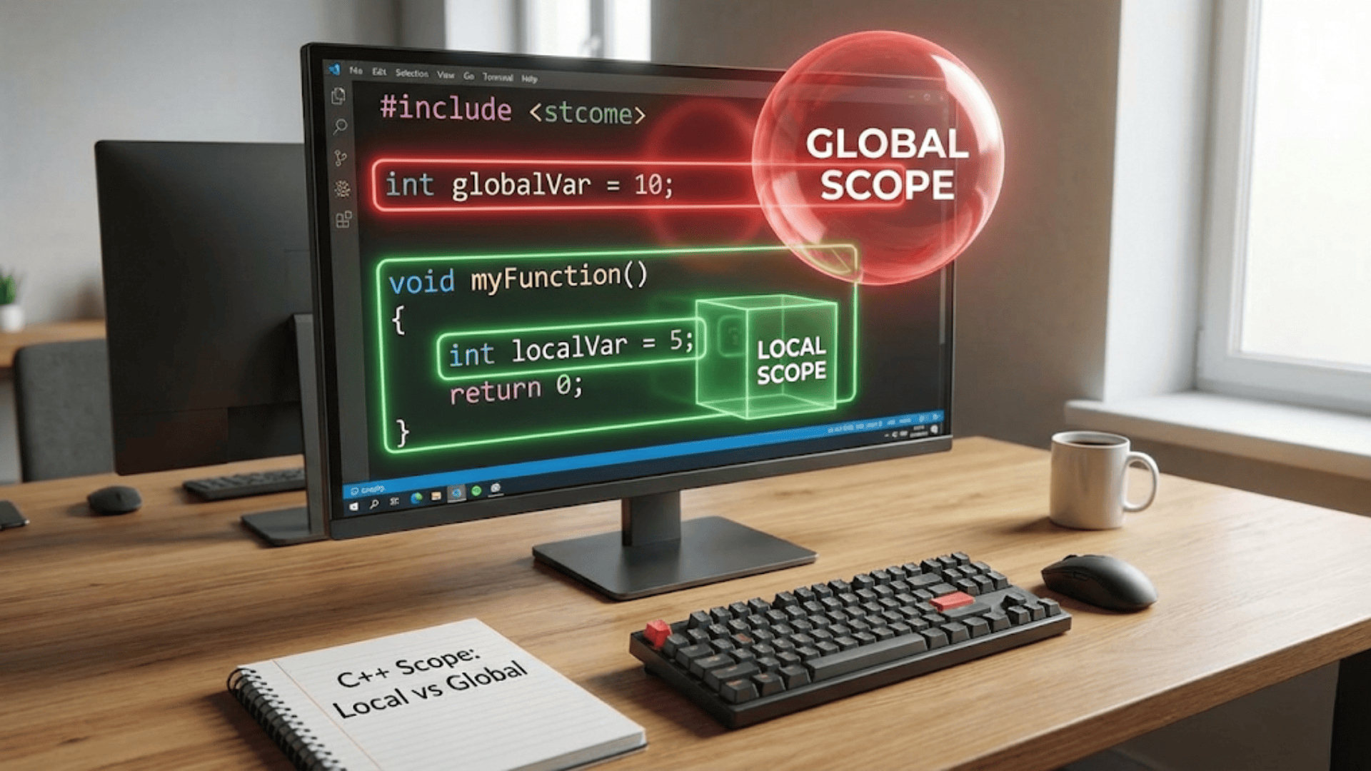 Understanding Scope in C++: Local vs Global Variables