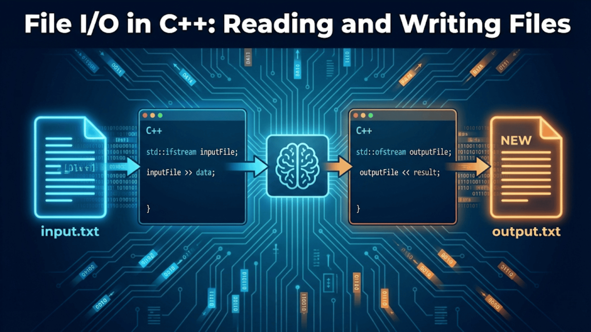 File I/O in C++: Reading and Writing Files