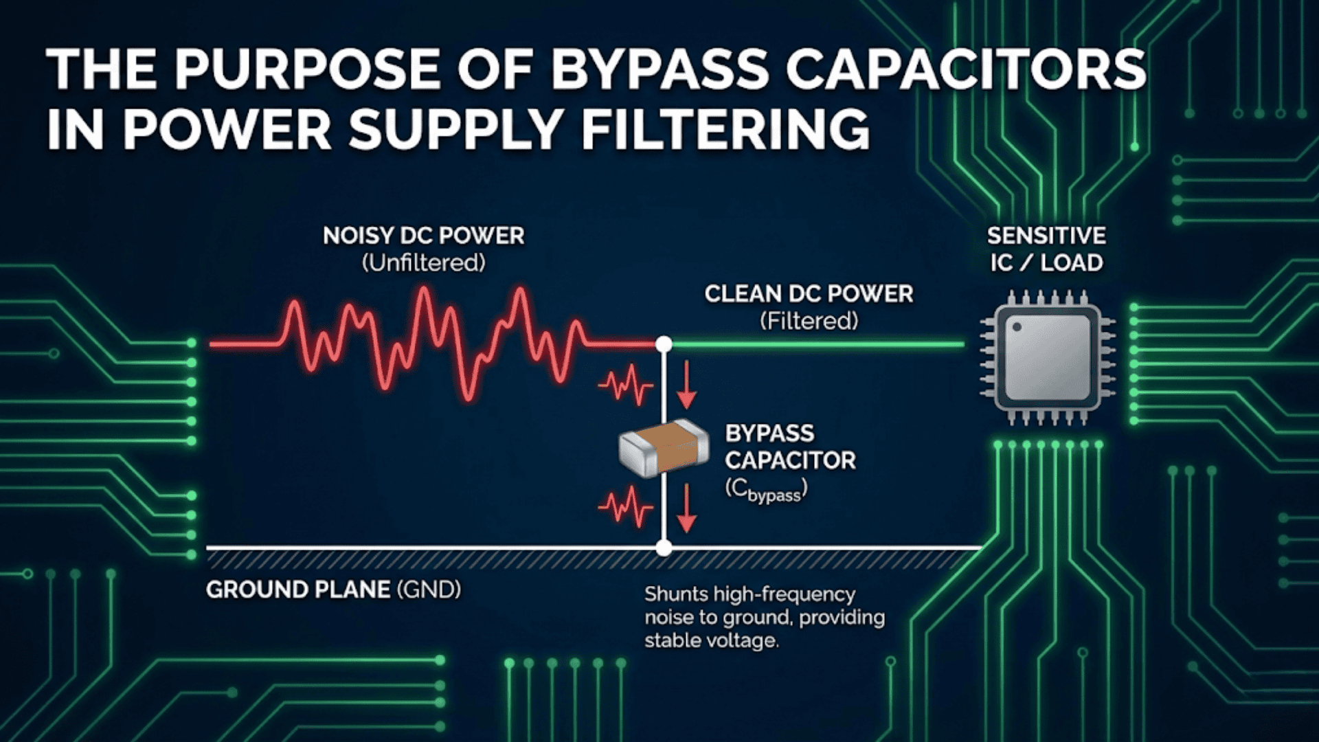 The Purpose of Bypass Capacitors in Power Supply Filtering