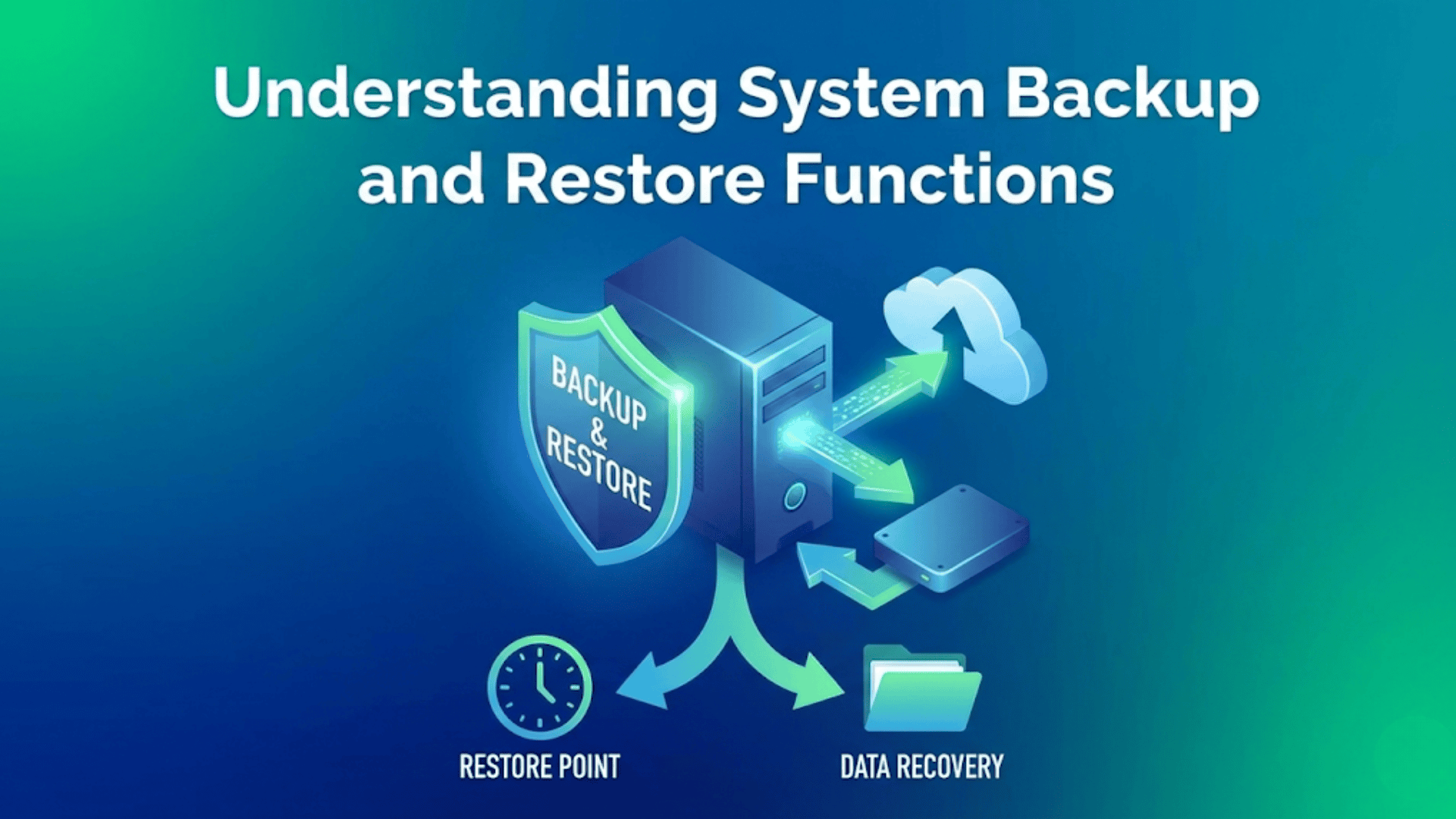 Understanding System Backup and Restore Functions