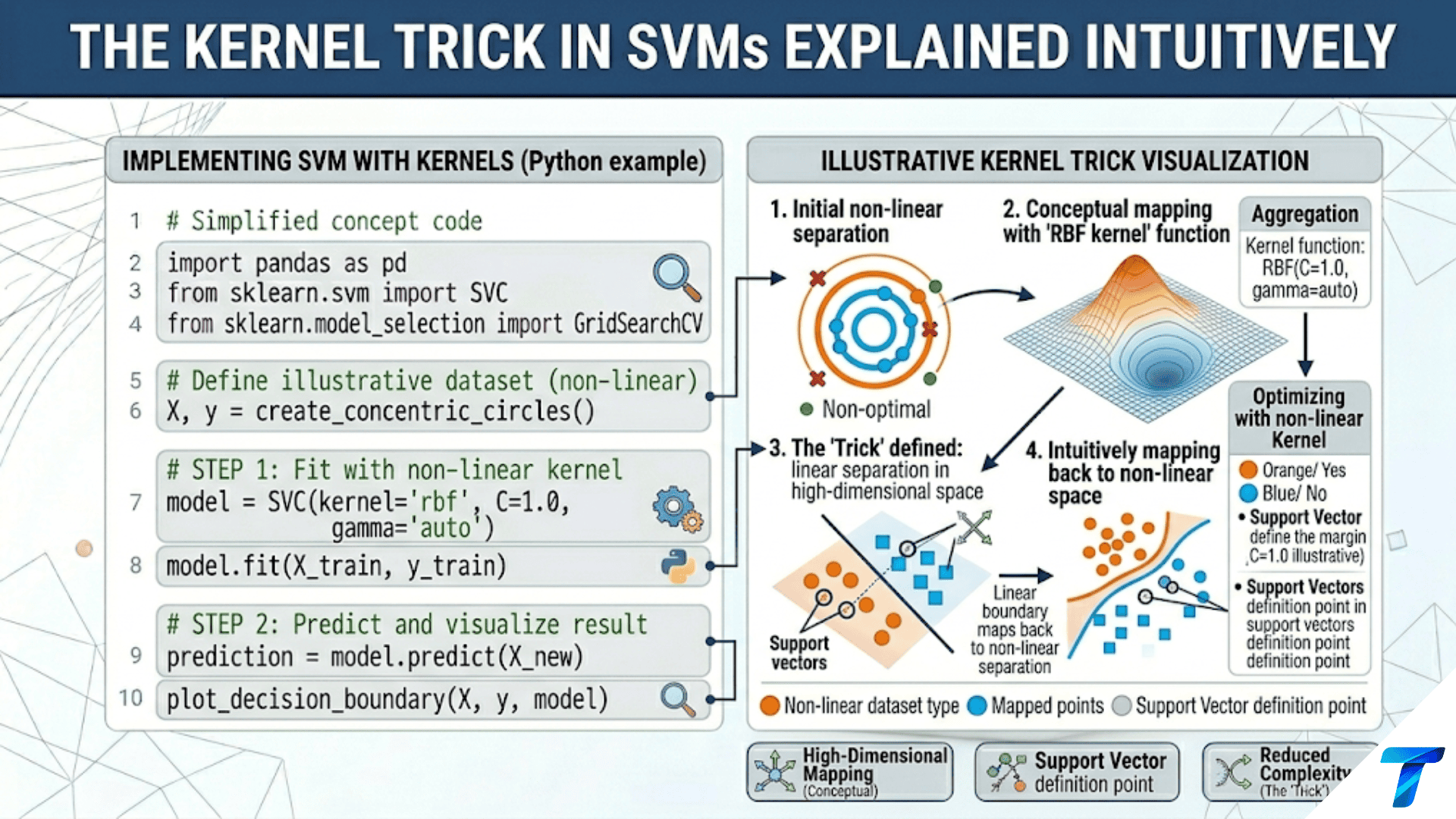 The Kernel Trick in SVMs Explained Intuitively