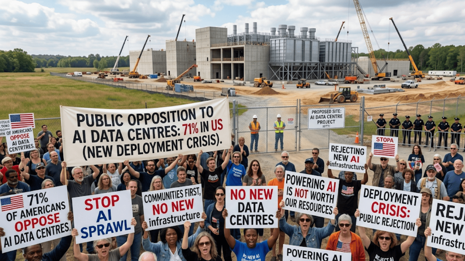 Public Opposition to AI Data Centres Reaches 71% in US, Creating New Infrastructure Deployment Crisis