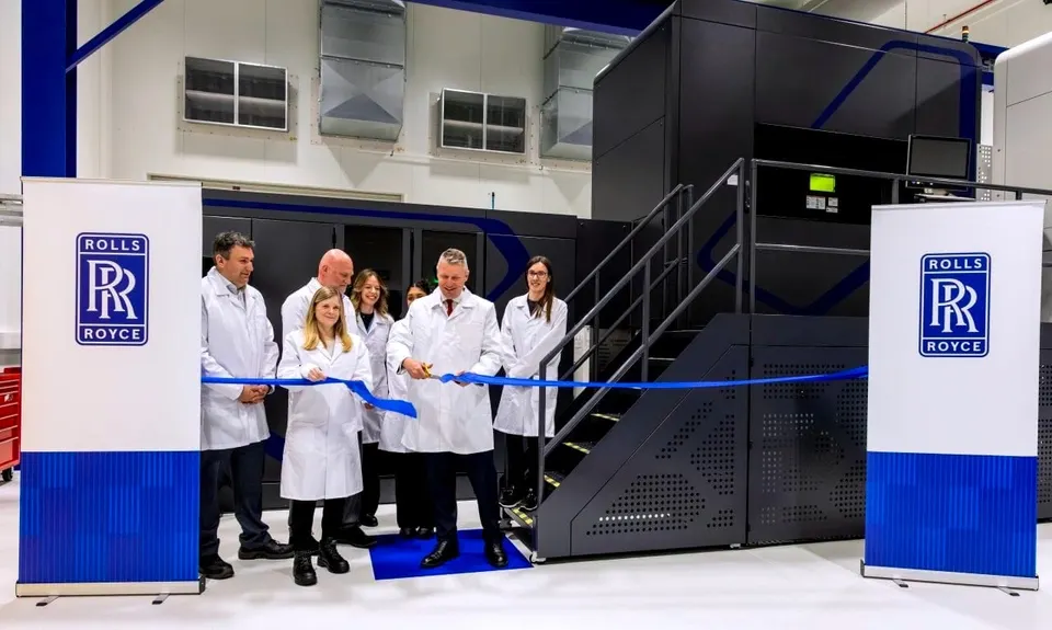 Rolls-Royce Opens Dedicated Metal Additive Manufacturing Cell for Next-Gen Combat Aircraft