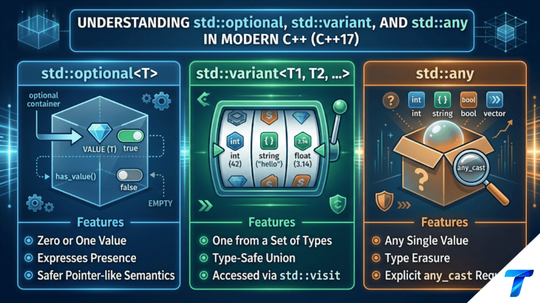 std::optional, std::variant, and std::any in Modern C++