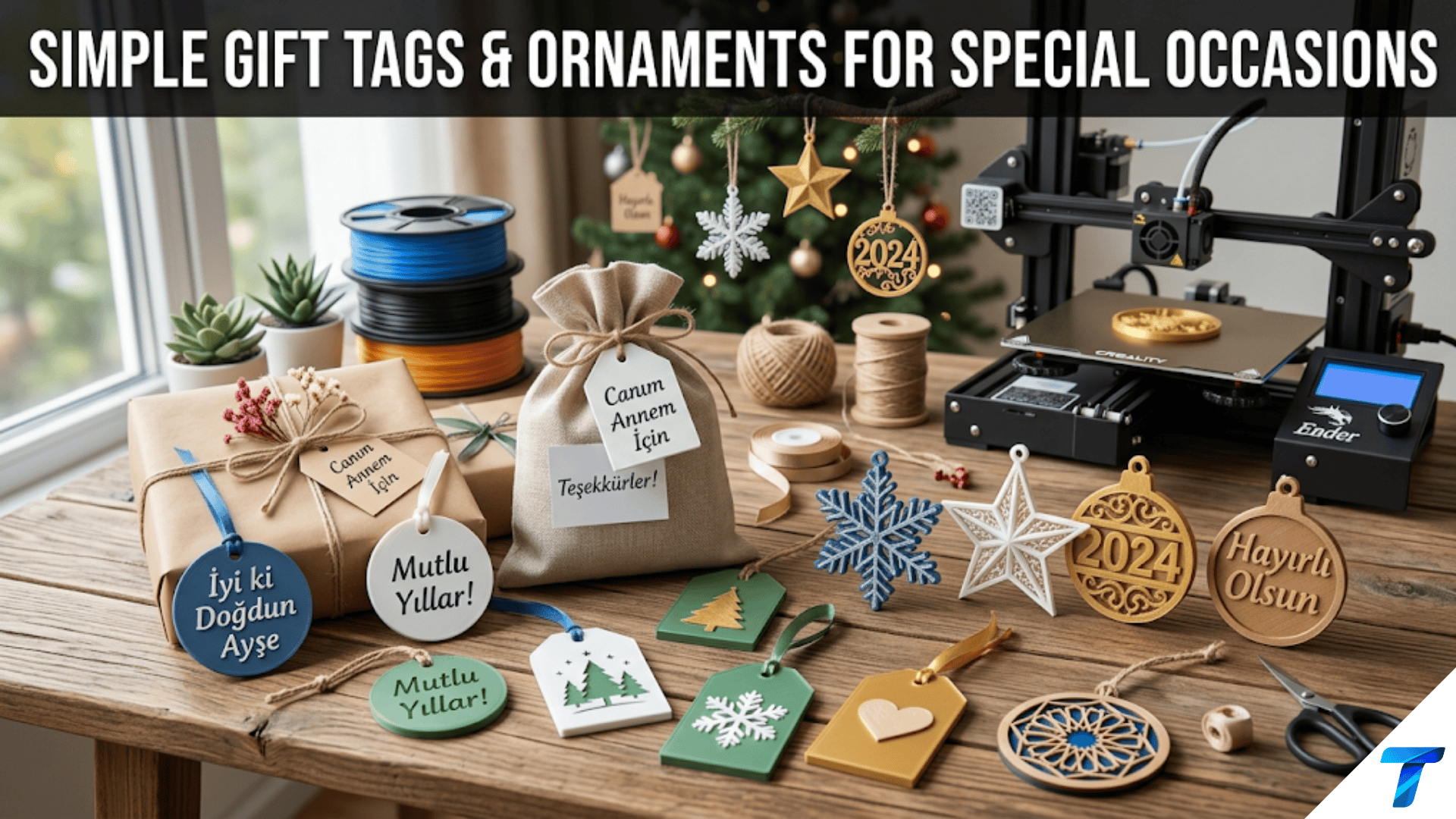 Simple Gift Tags and Ornaments for Special Occasions