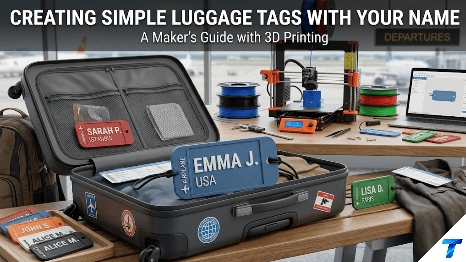 Creating Simple Luggage Tags with Your Name