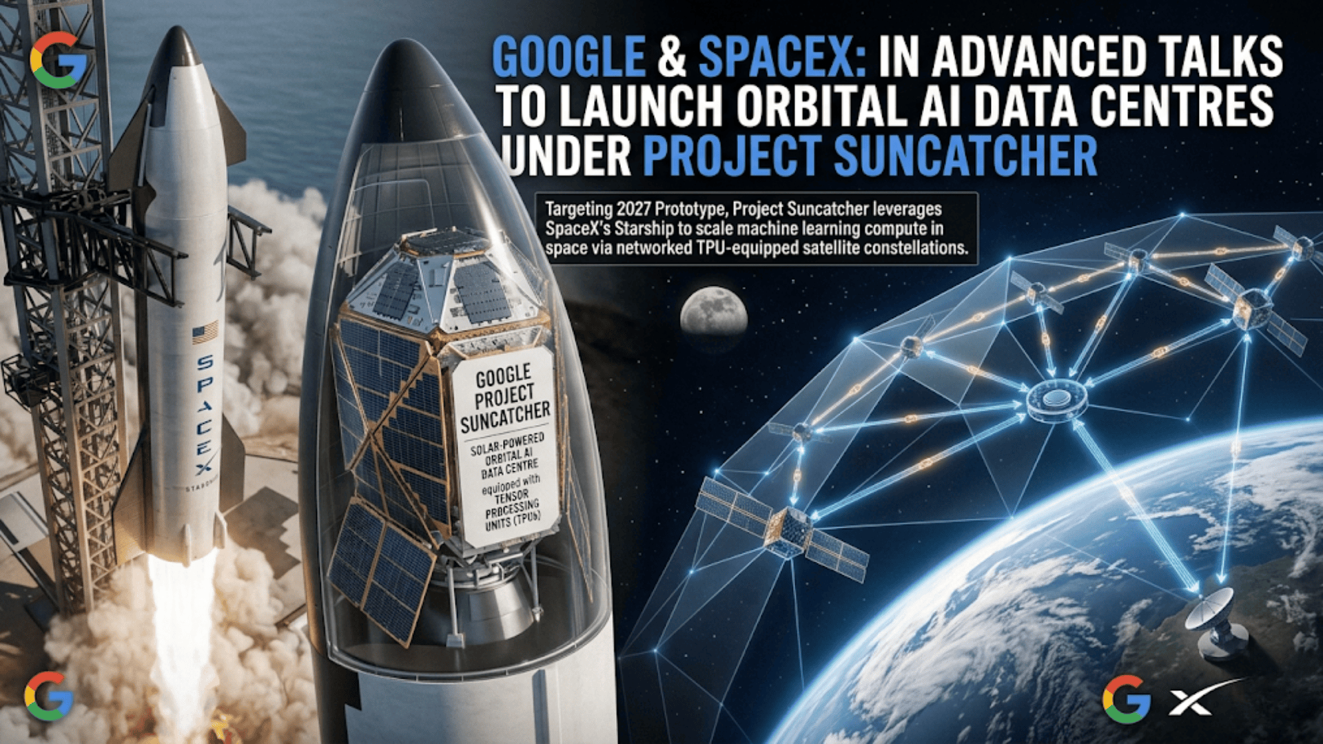 Google and SpaceX in Advanced Talks to Launch Orbital AI Data Centres Under Project Suncatcher